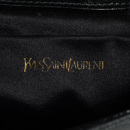 Saint Laurent Textured Patent Monogram Large Belle De Jour Clutch Black 6 of 7