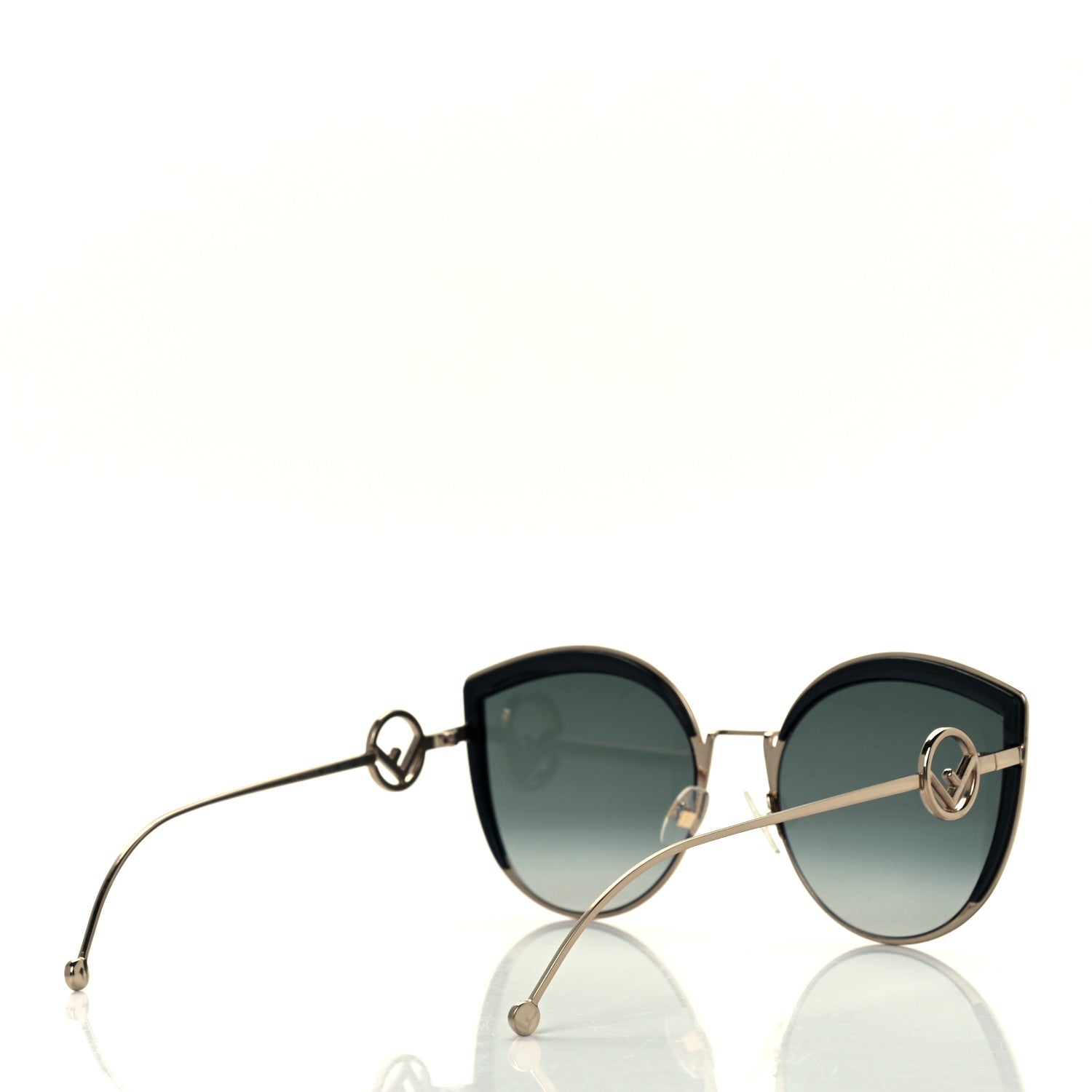 Fendi Metal Acetate F is Fendi Cat Eye Sunglasses FF 0290/S Gold 4 of 7