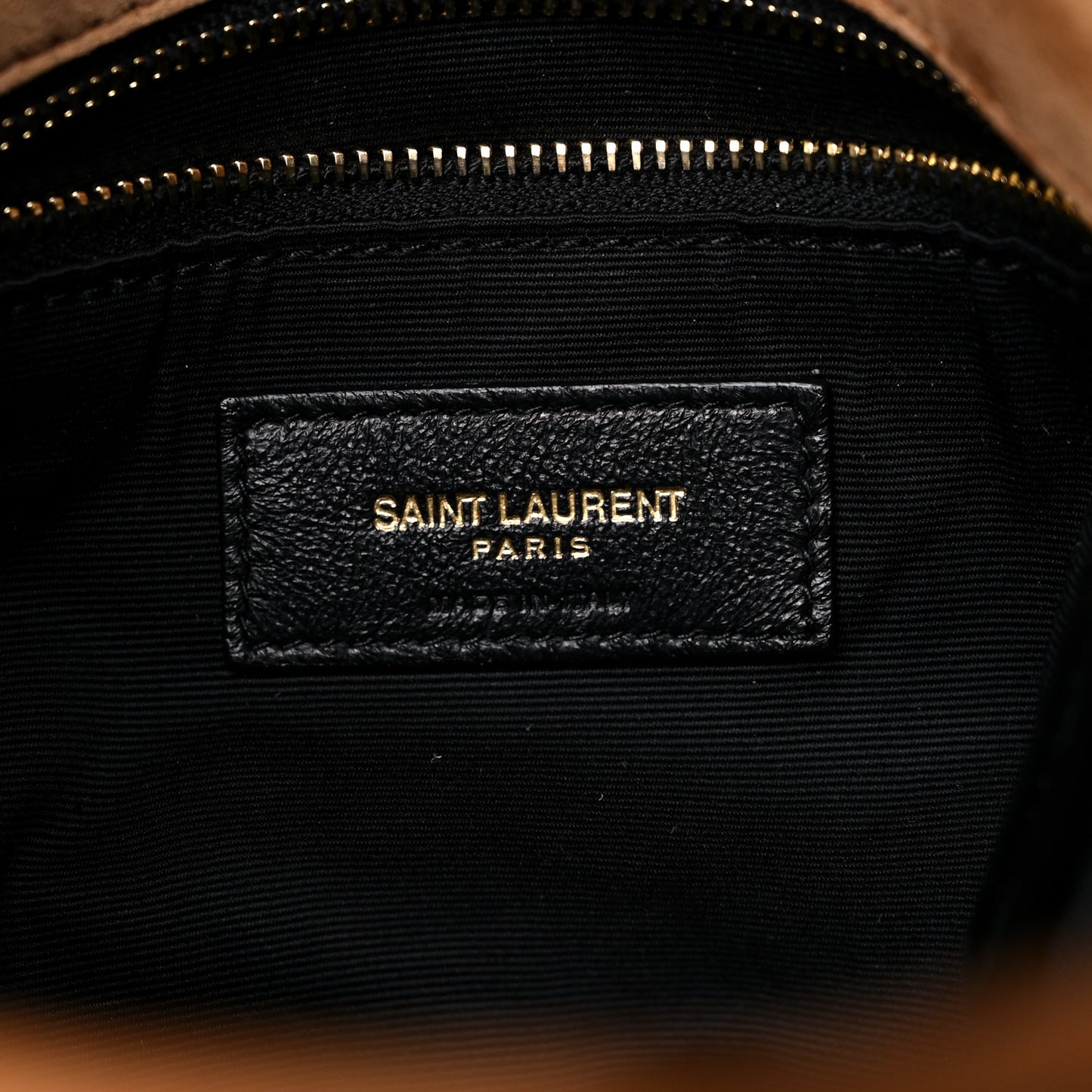 Suede Calfskin Quilted Small Loulou Puffer Monogram Chain Satchel Cinnamon