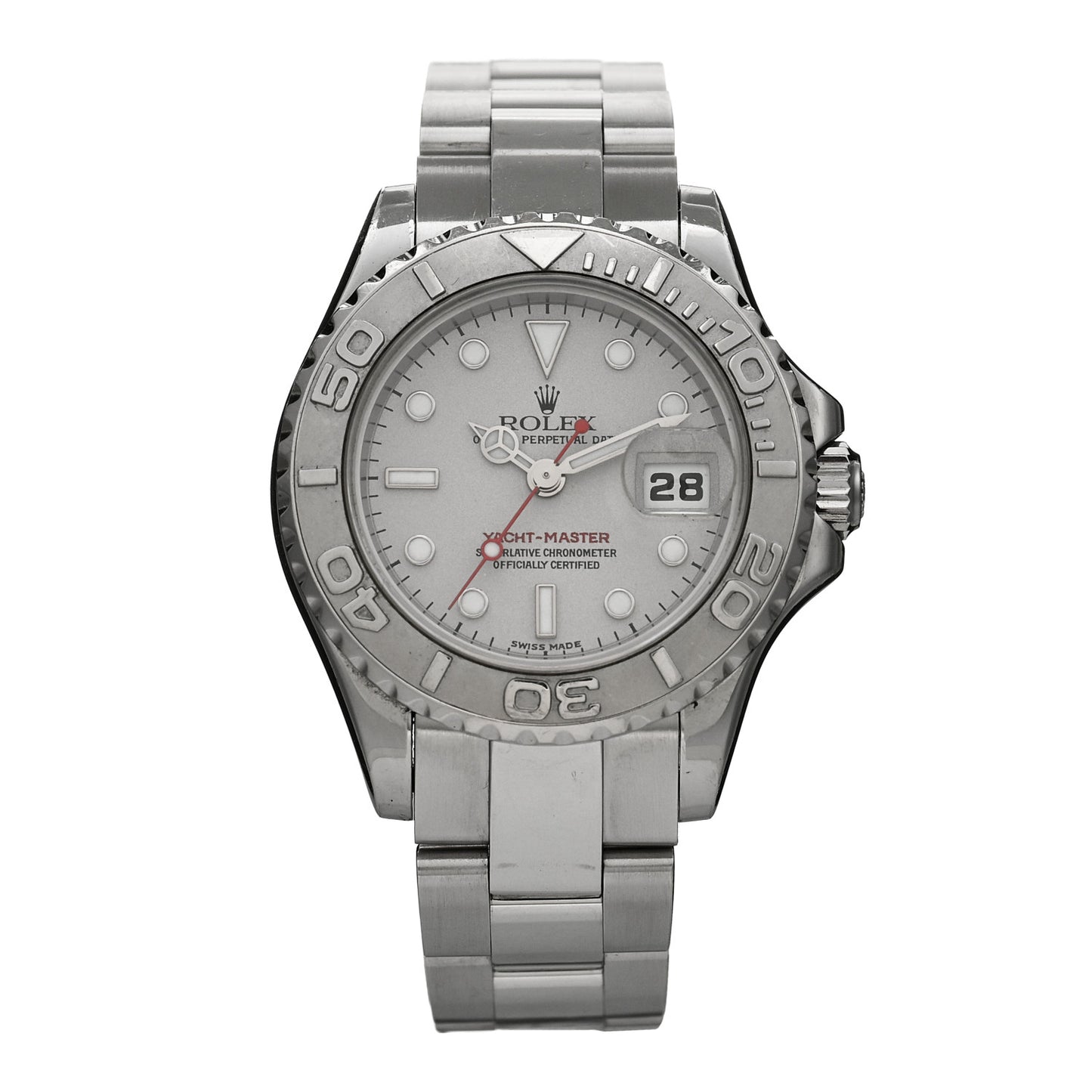 Stainless Steel Platinum 29mm Yacht-Master Watch Silver 169622