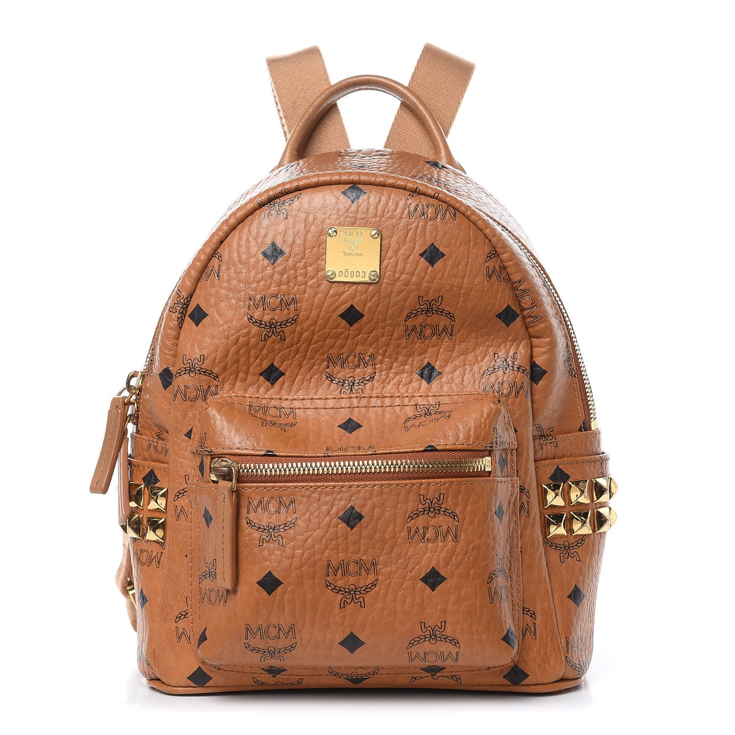 Visetos Side Stud Mini Stark Backpack Cognac