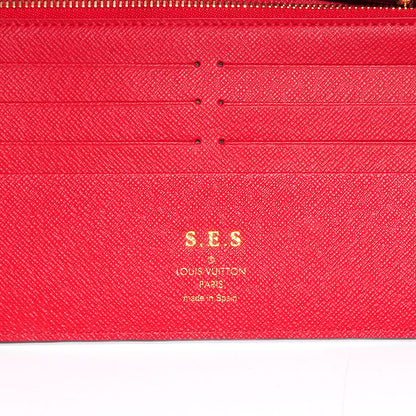 Louis Vuitton Damier Ebene Insolite Wallet Red 6 of 7