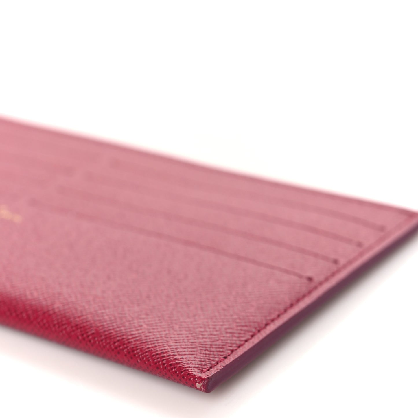 Calfskin Felicie Card Holder Insert Fuchsia
