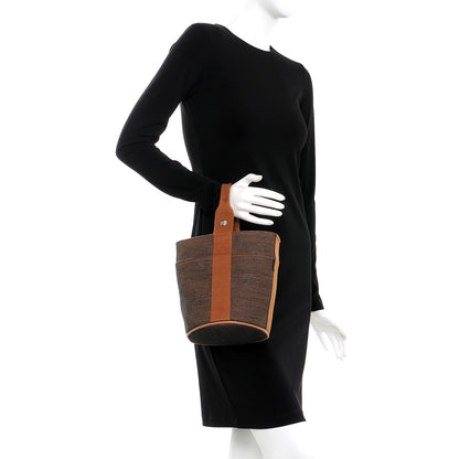 Hermes Toile Saxo PM Tote Brown 2 of 9