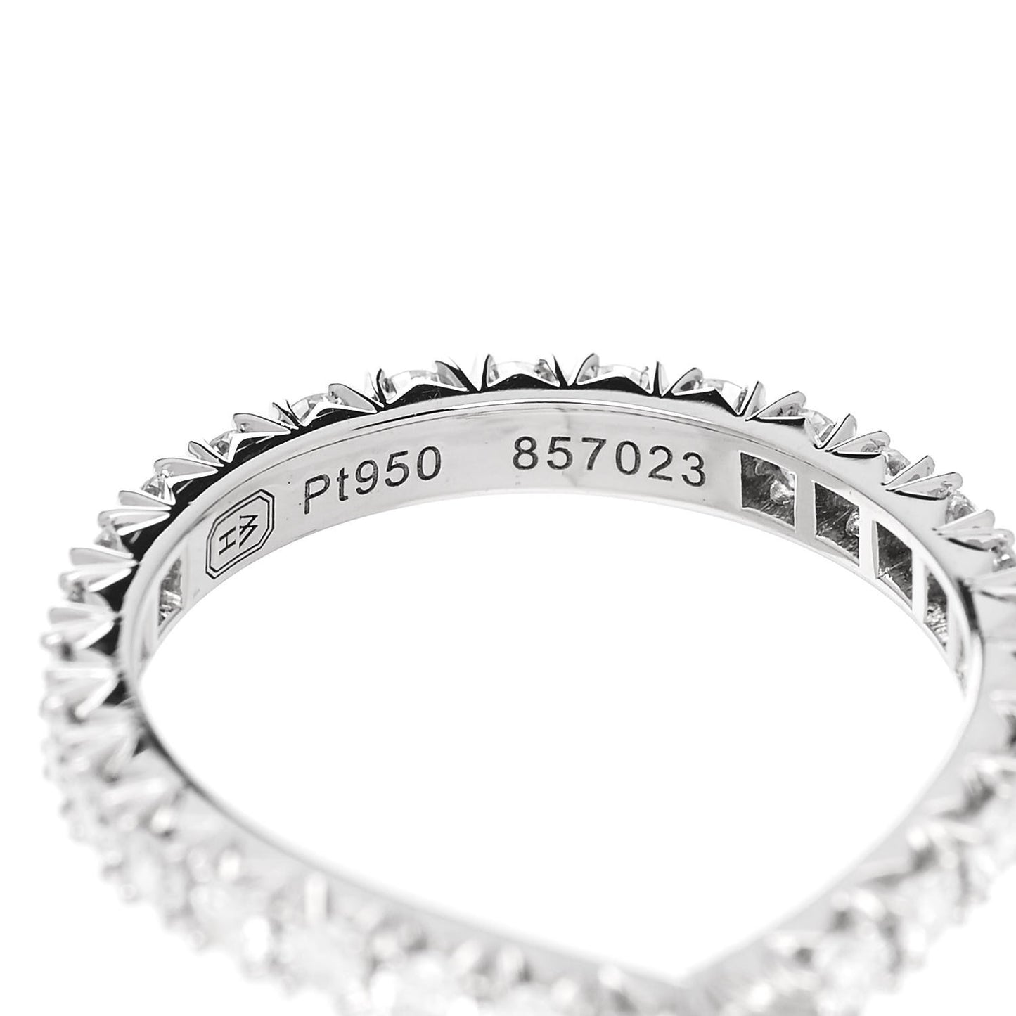 Platinum Diamond Ribbon Wedding Band Ring 49 4.75