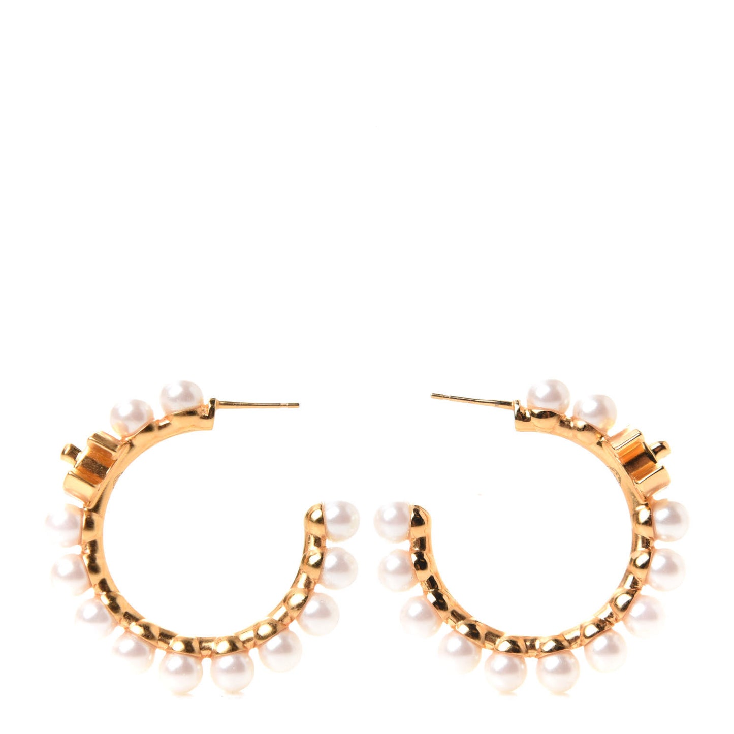 Pearl CC More Is More Small Hoop Earrings Gold