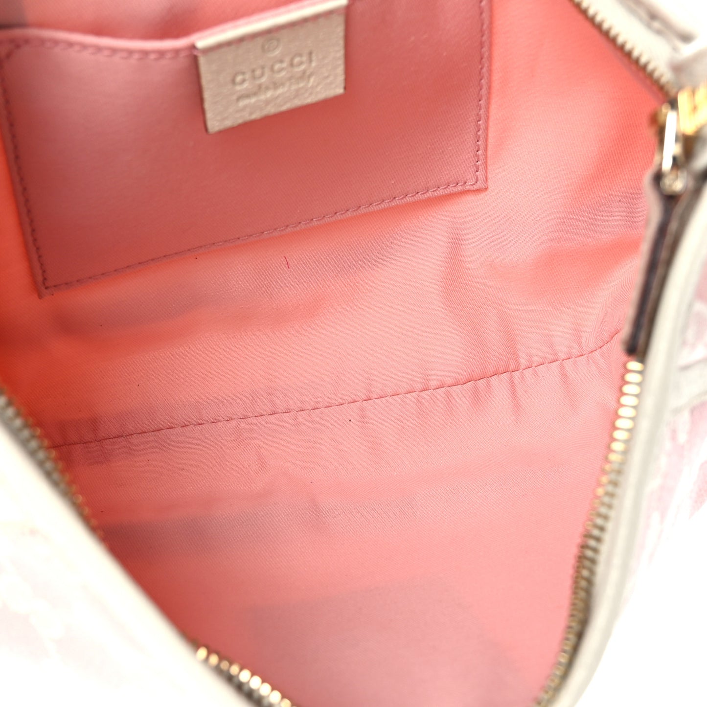 Monogram D Ring Abbey Pochette Pink White
