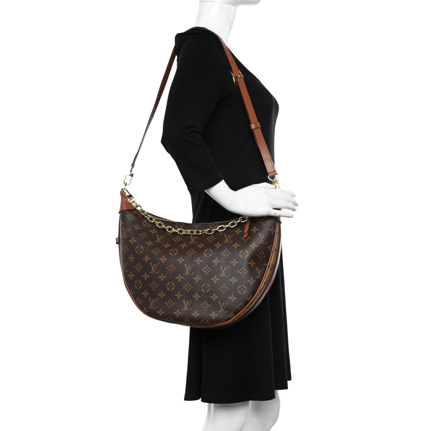 Louis Vuitton Reverse Monogram Loop Hobo 2 of 10