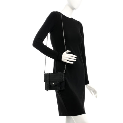 Proenza Schouler Lambskin PS1 Large Chain Wallet Black 2 of 7