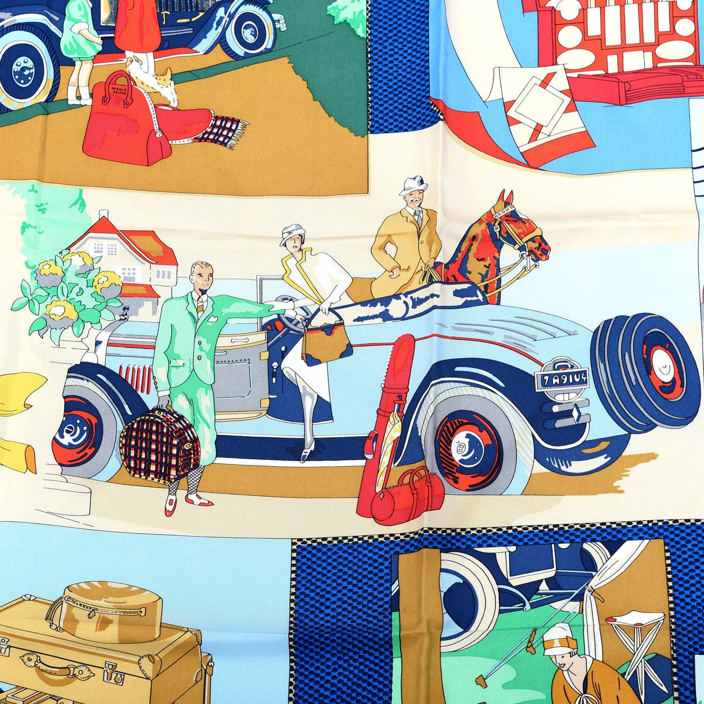 Silk L'Elegance et le Confort en Automobile Scarf 90