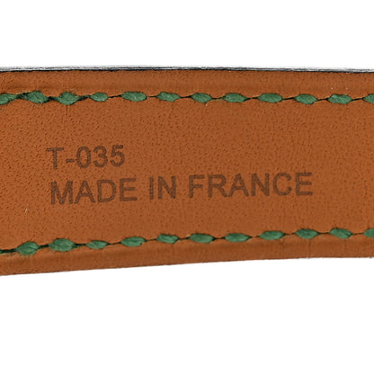 Hermes Shiny Alligator Watch Strap Vert Moyen 4 of 7