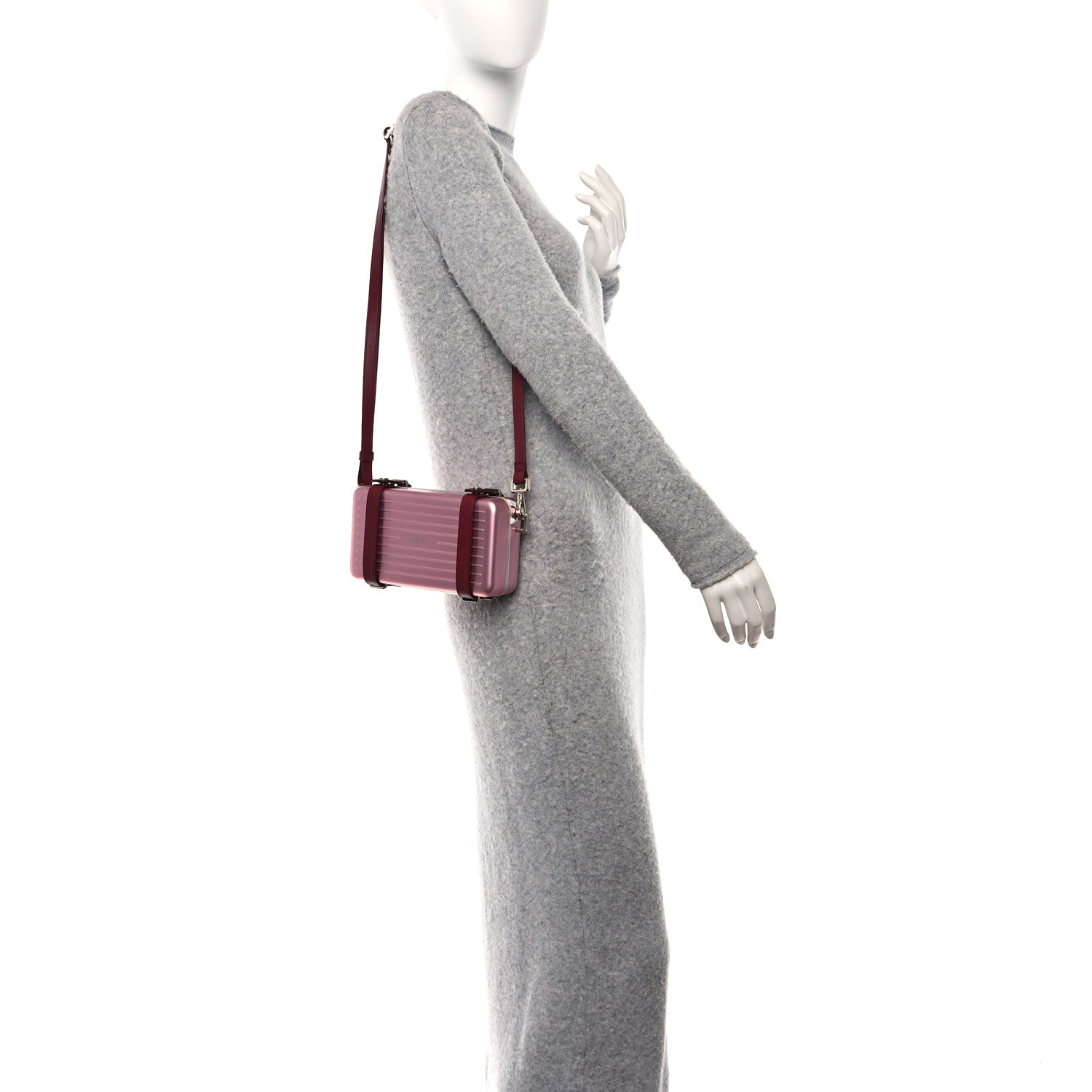 Christian Dior X RIMOWA Aluminum Personal Clutch On Strap Rose 2 of 12