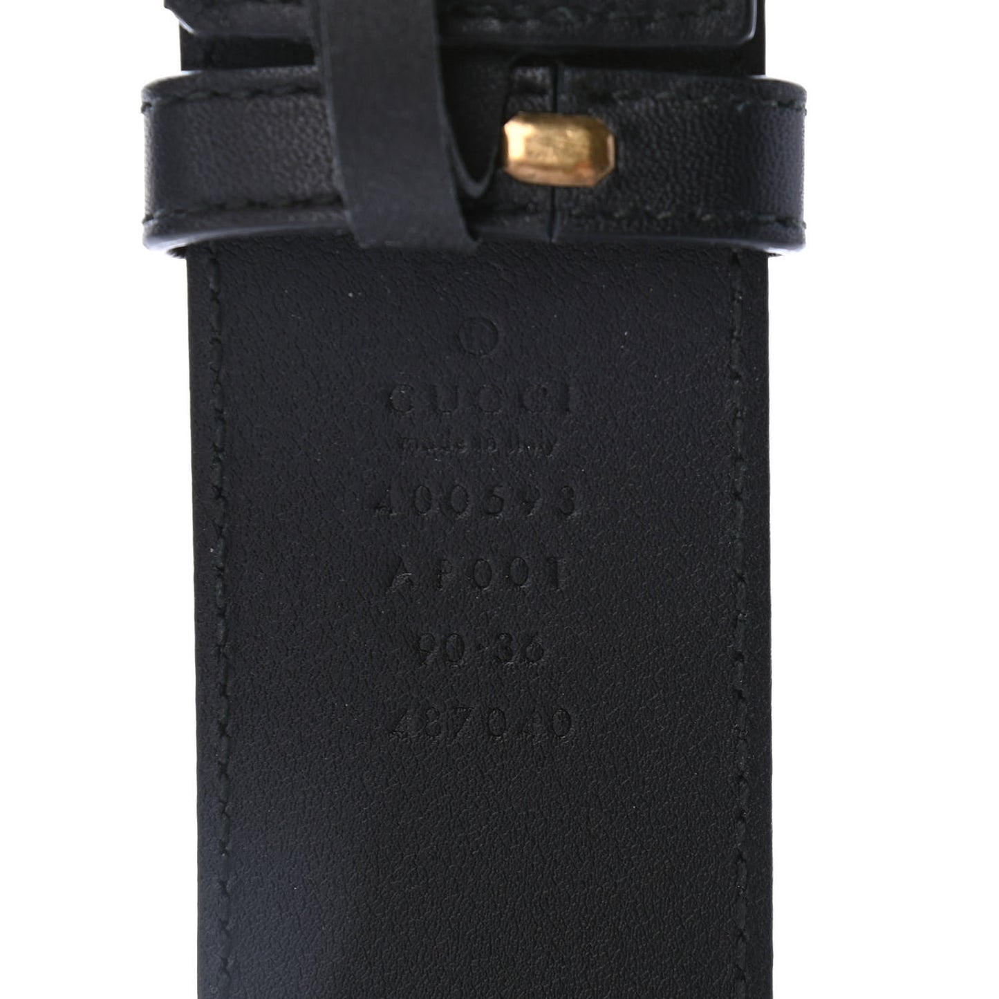 Calfskin Double G 40mm Belt 90 36 Black