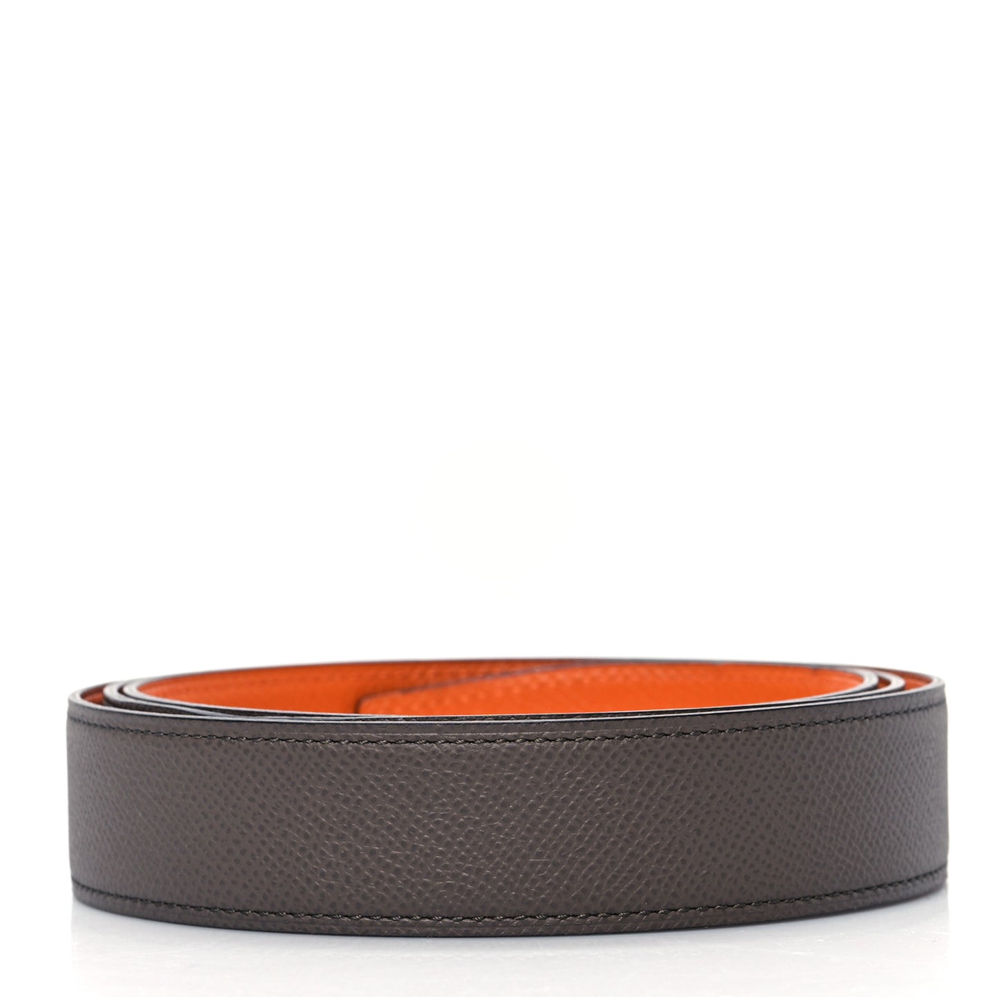 Epsom Reversible 38mm Belt Strap 110 44 Gris Etain Orange