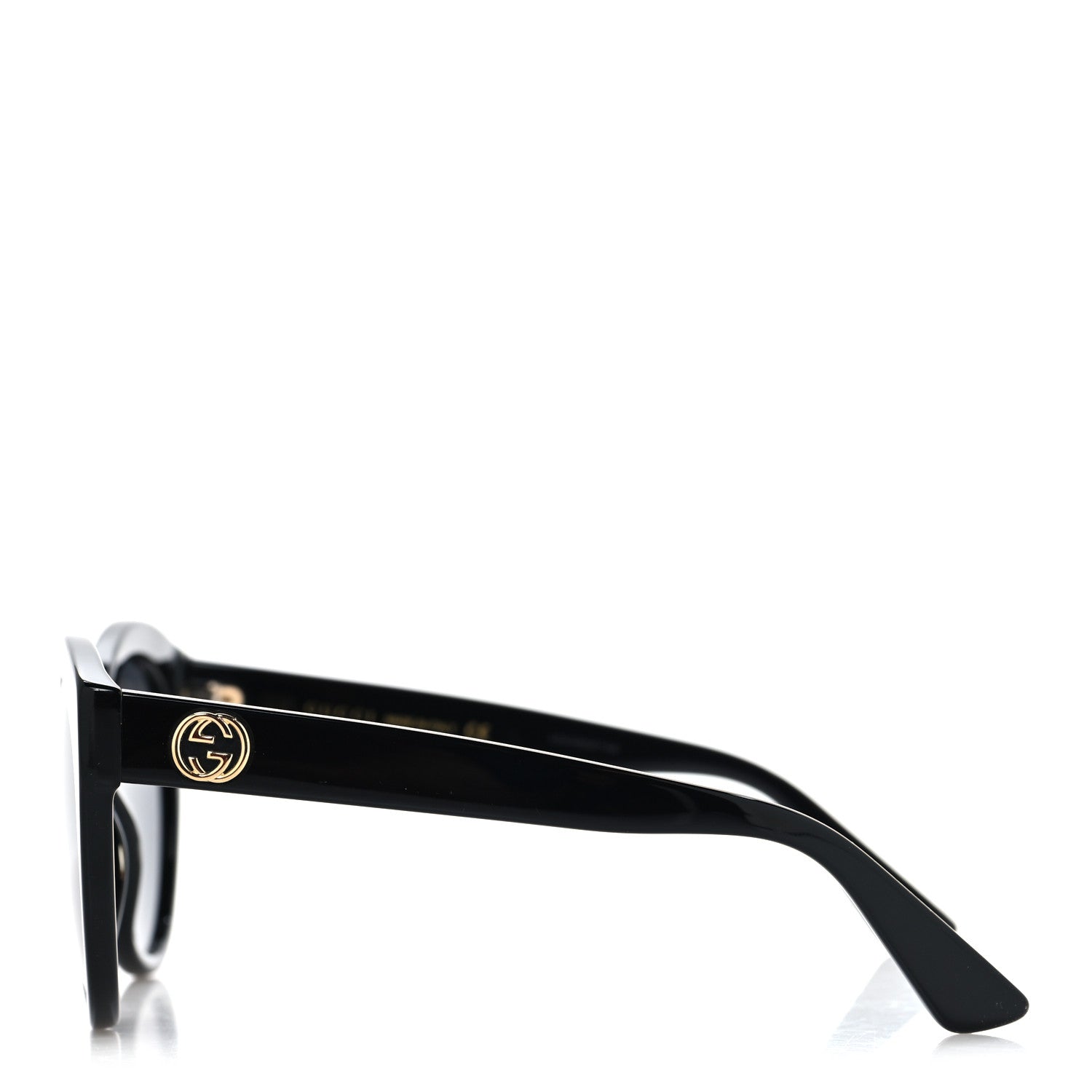 Gucci Round GG Sunglasses GG0028S Black 3 of 7