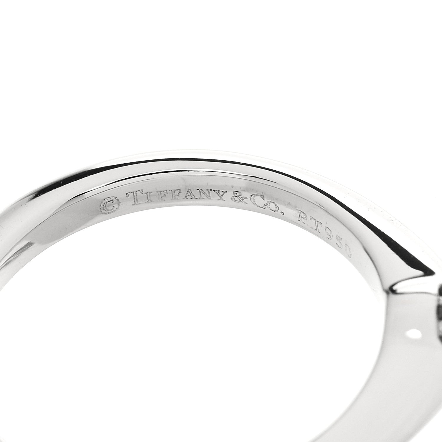 Tiffany Platinum Diamond .31ct Solitaire Engagement Ring 45 3.5 6 of 6