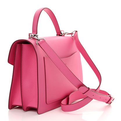 MCM Grained Calfskin Medium Patricia Satchel Sugar Pink 3 of 11