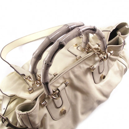 Gucci Leather Pop Bamboo Handle Tote 6 of 12
