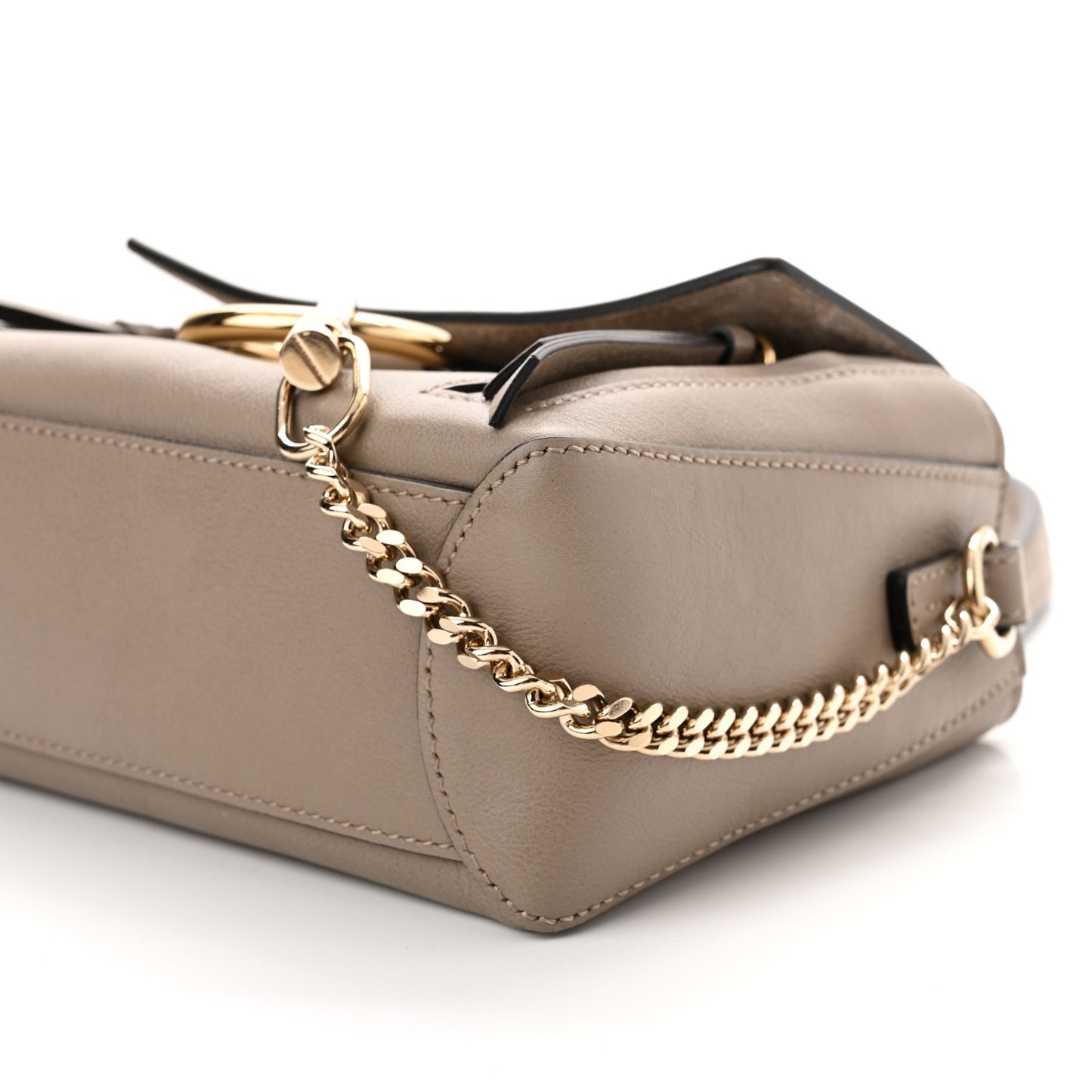 Calfskin Mini Faye Day Shoulder Bag Motty Grey