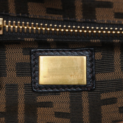 Fendi Goatskin Zucca Medium Peekaboo Iconic Satchel Cuoio Tobacco Moro 6 of 7