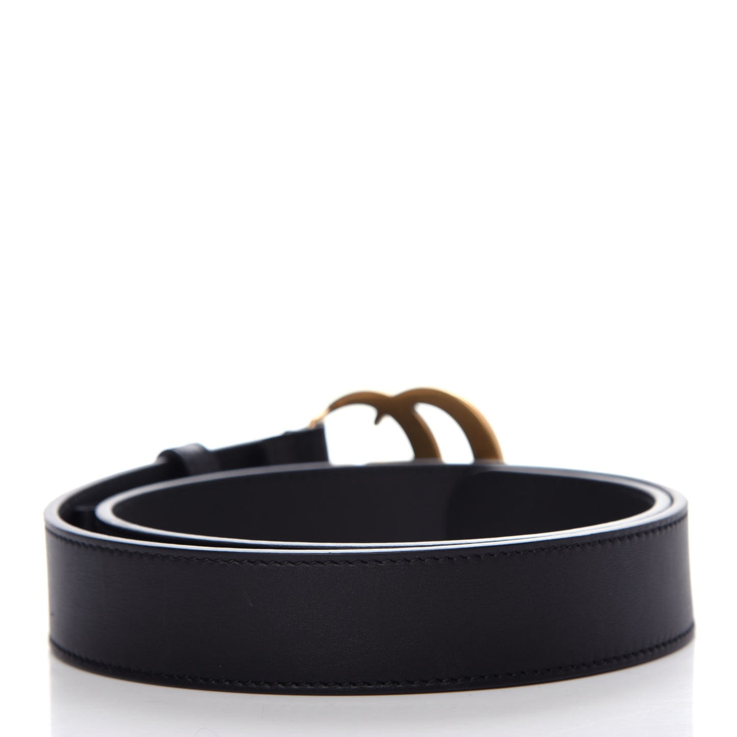 Moon Calfskin Double G 30mm Belt 70 28 Black