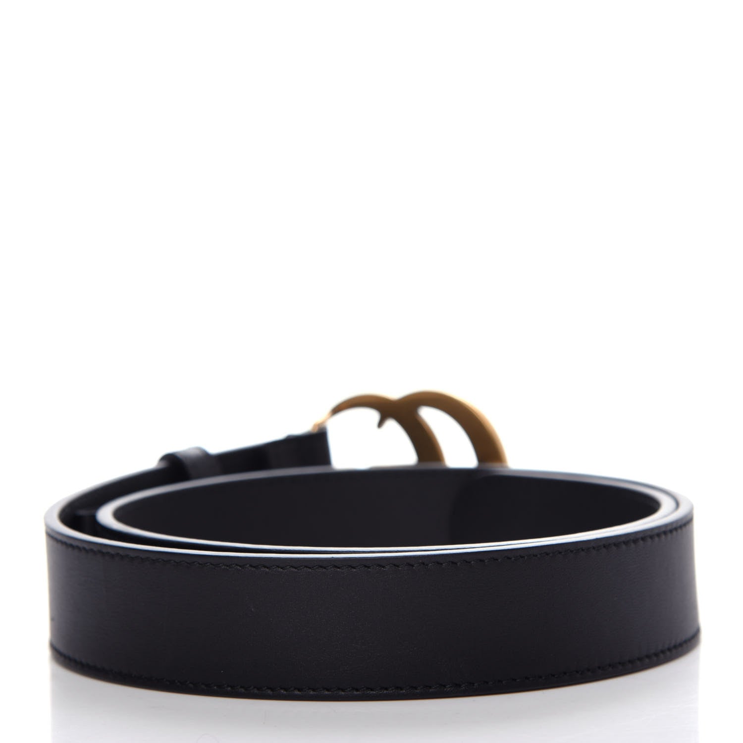 Gucci Moon Calfskin Double G 30mm Belt 70 28 Black 2 of 8
