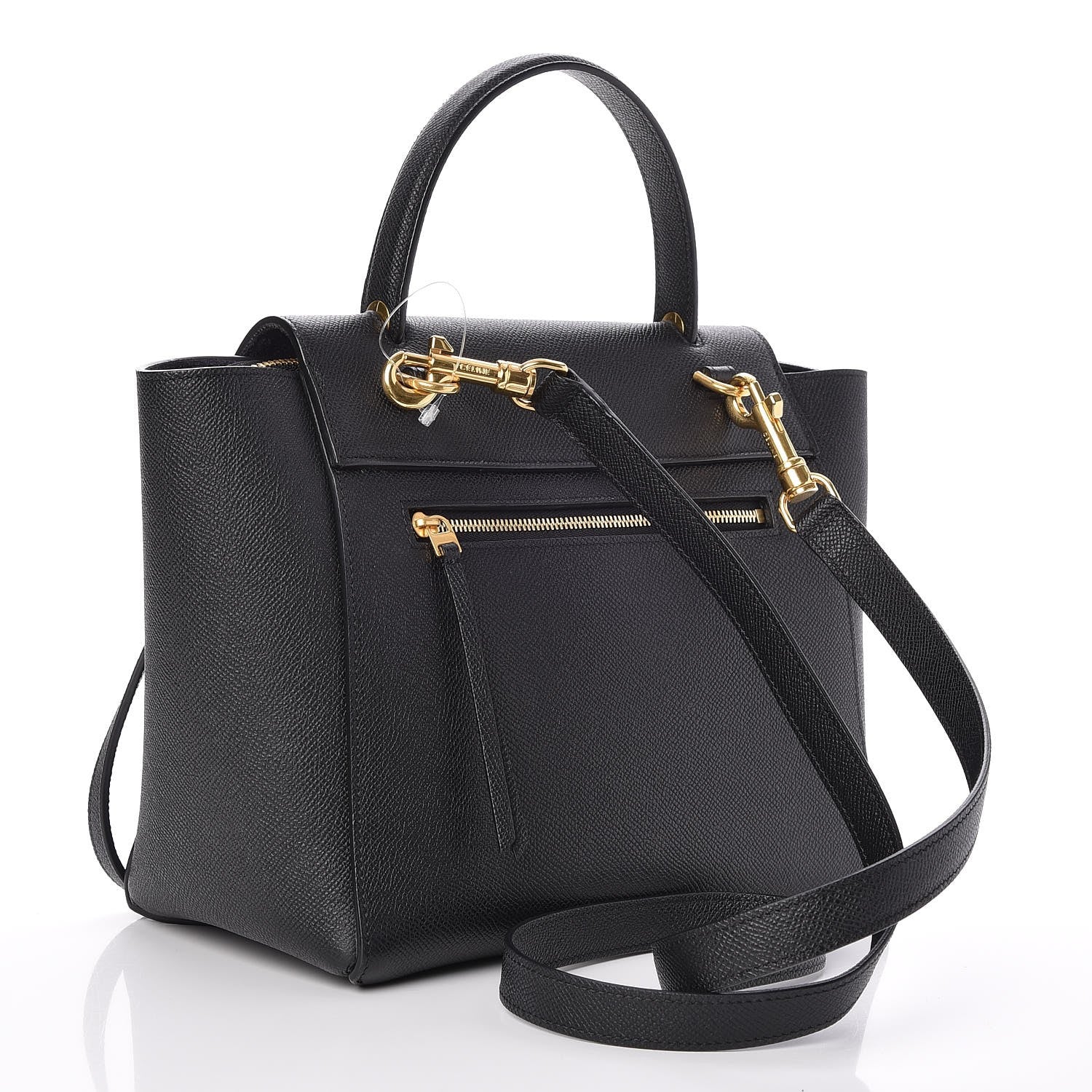 Celine Grained Calfskin Micro Belt Bag Black 4 of 9