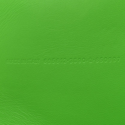 Balenciaga Nylon Lambskin Woven Mini Ibiza Basket With Strap Acid Green 7 of 10