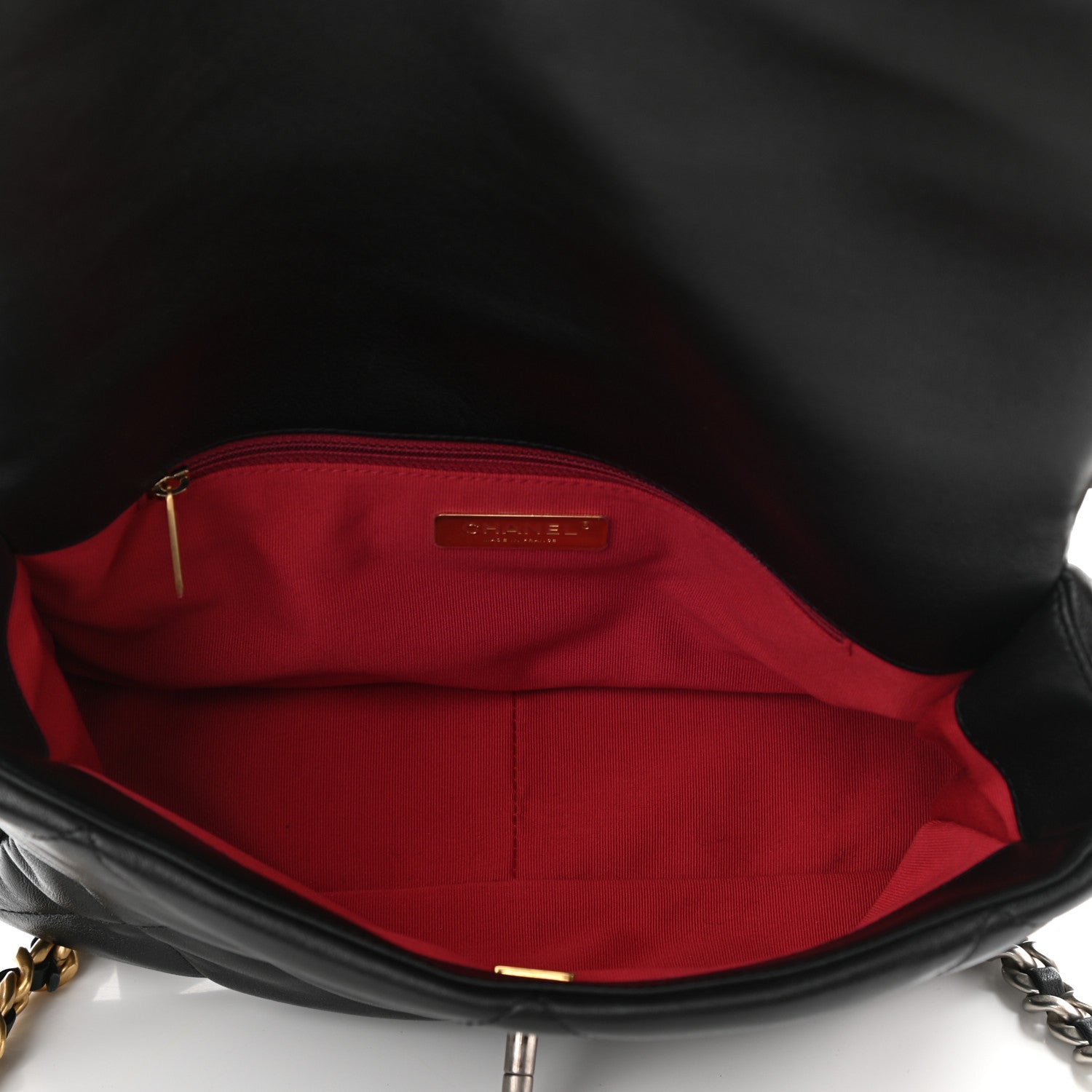 Chanel Lambskin Quilted Large Chanel 19 Flap Black 5 of 10