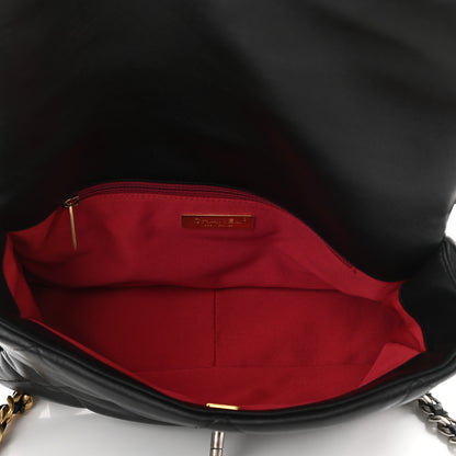 Chanel Lambskin Quilted Large Chanel 19 Flap Black 5 of 10