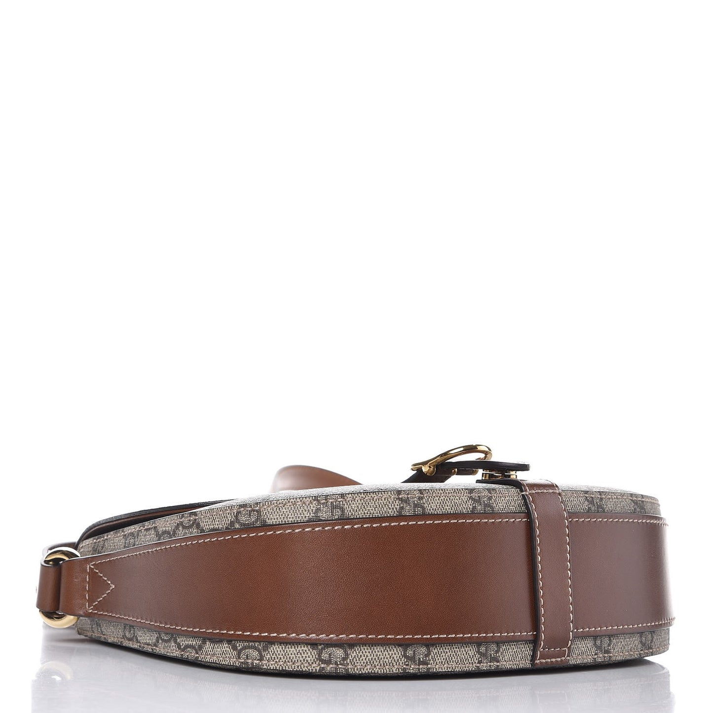 GG Supreme Monogram Small Messenger Shoulder Bag Beige Cuir