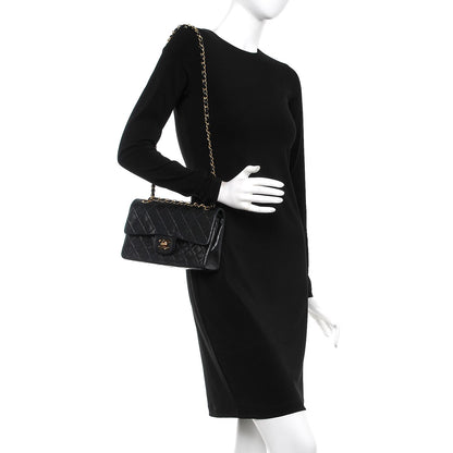 Chanel Lambskin Quilted Small Double Flap Black 2 of 9