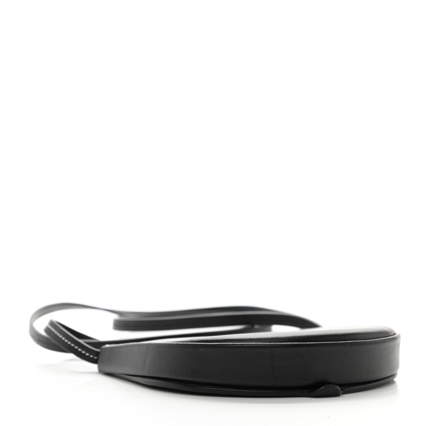 Soft Calfskin Mini Heel Pouch Black