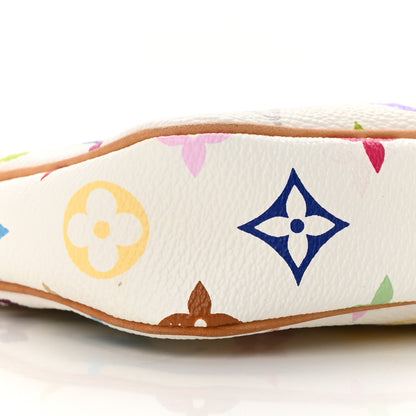 Louis Vuitton Monogram Multicolor Pochette Accessories White 9 of 12