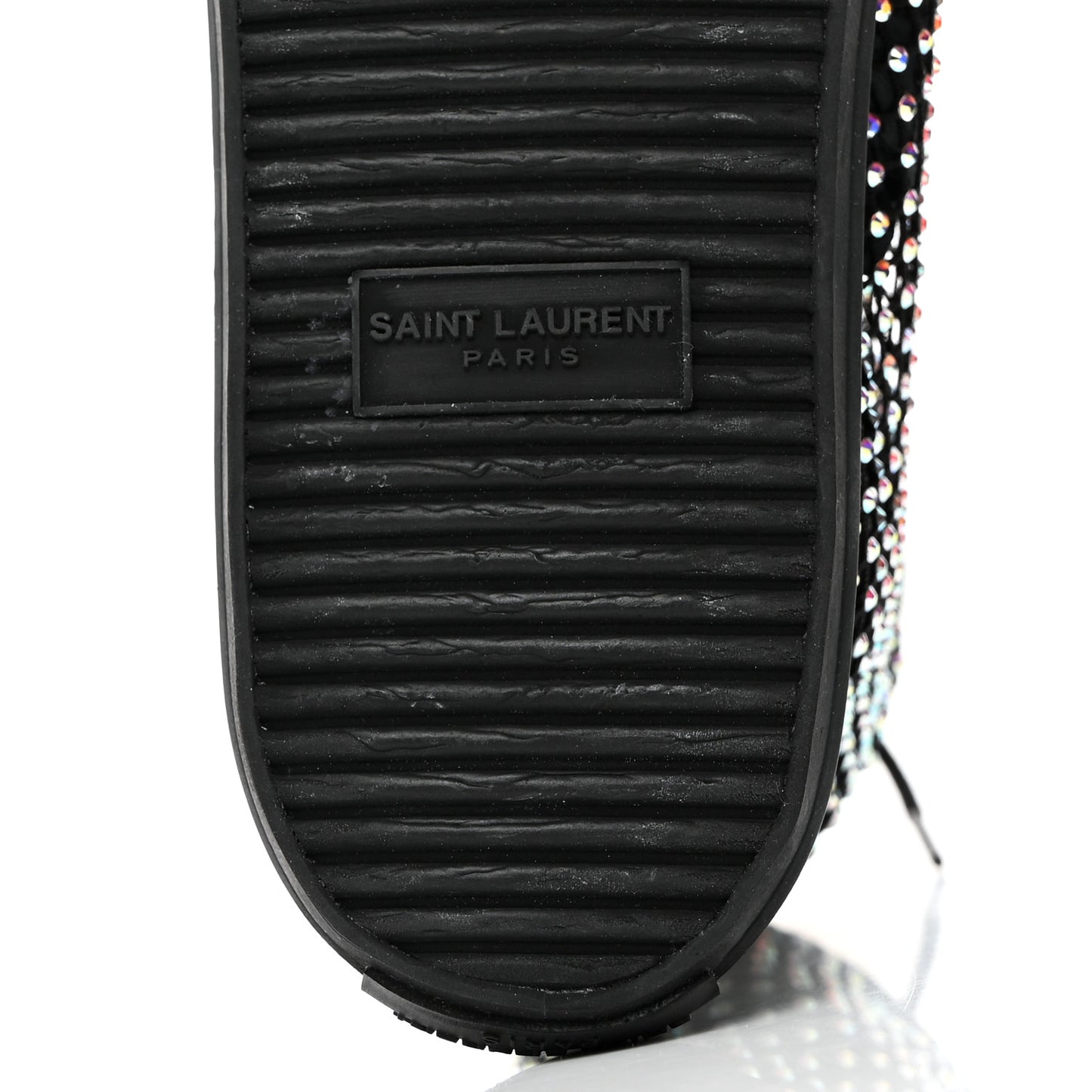 Mesh Crystal Mid Top Sneakers 37 Black