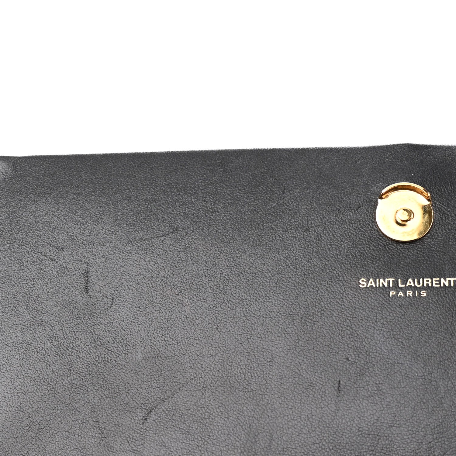 Saint Laurent Velvet Medium Monogram Kate Tassel Shoulder Bag Black 10 of 11
