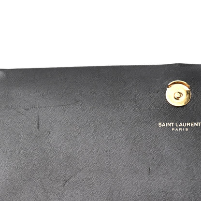 Saint Laurent Velvet Medium Monogram Kate Tassel Shoulder Bag Black 10 of 11