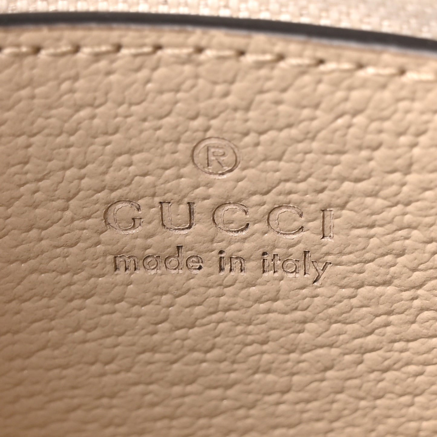 GG Supreme Monogram Textured Dollar Calfskin Web Small Ophidia GG Handbag Beige Mystic White Oatmeal