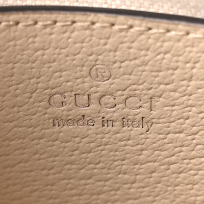 Gucci GG Supreme Monogram Textured Dollar Calfskin Web Small Ophidia GG Handbag Beige Mystic White Oatmeal 6 of 10