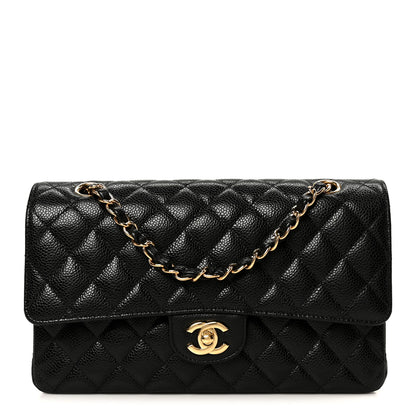 Chanel Caviar Quilted Medium Double Flap Black 1 of 11