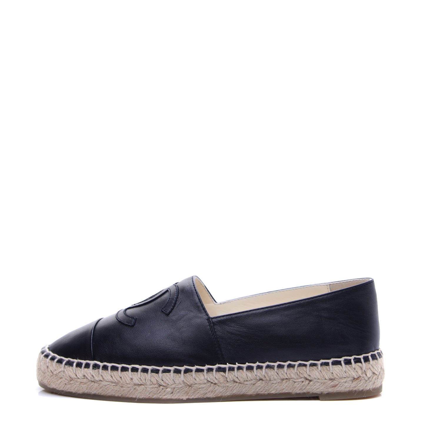 Lambskin CC Espadrilles 36 Dark Navy