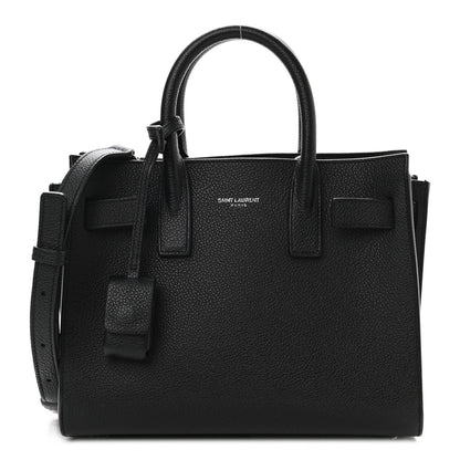 Saint Laurent Grained Calfskin Nano Sac De Jour Black 1 of 11