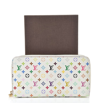 Louis Vuitton Monogram Multicolor Zippy Wallet White Litchi 8 of 8