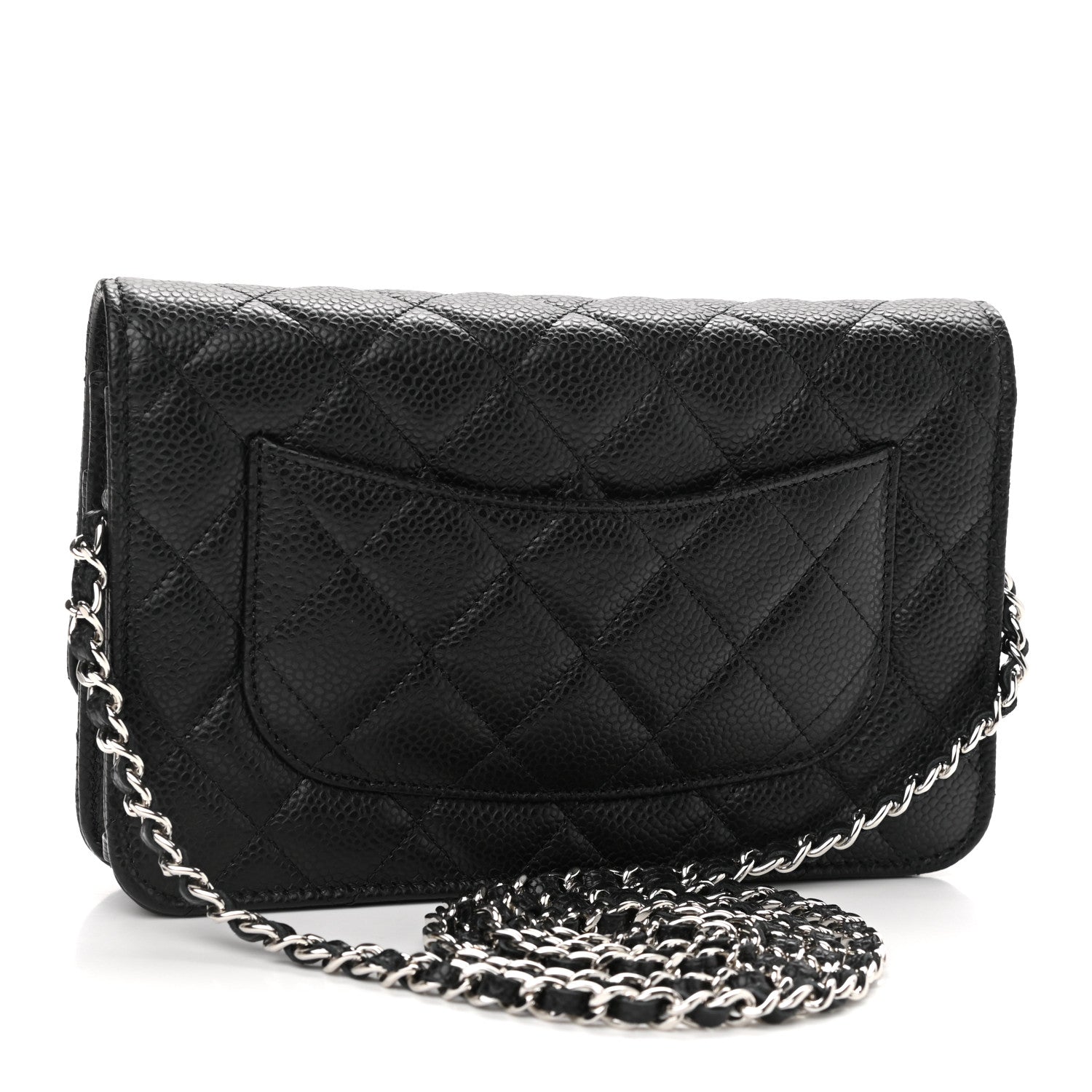 Chanel Caviar Quilted Wallet On Chain WOC Black 3 of 12