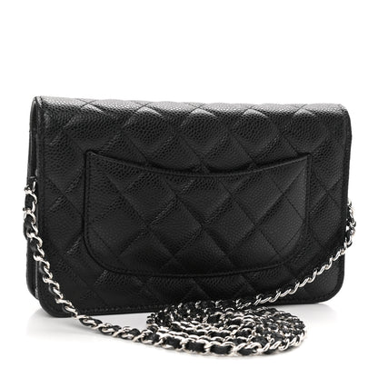 Chanel Caviar Quilted Wallet On Chain WOC Black 3 of 12