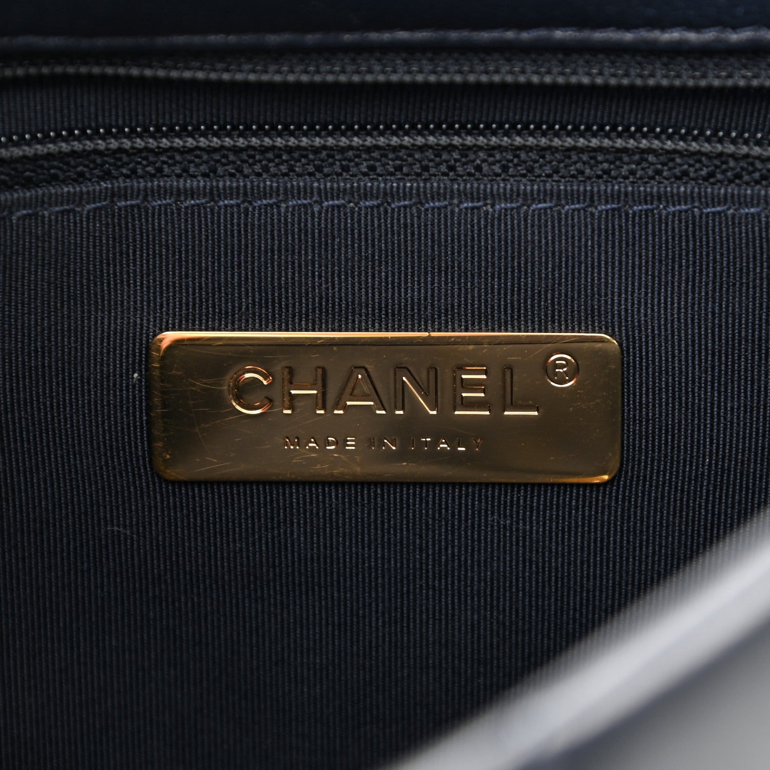Chanel Lambskin Quilted Medium Chanel 19 Flap Navy Blue 6 of 10