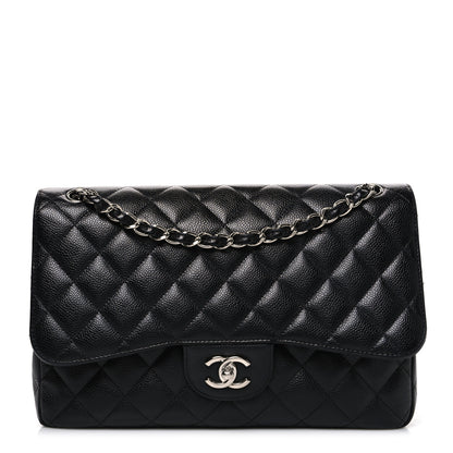 Chanel Caviar Quilted Jumbo Double Flap Black 1 of 10