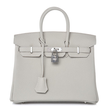 Hermes Togo Birkin 25 Gris Perle 1 of 33