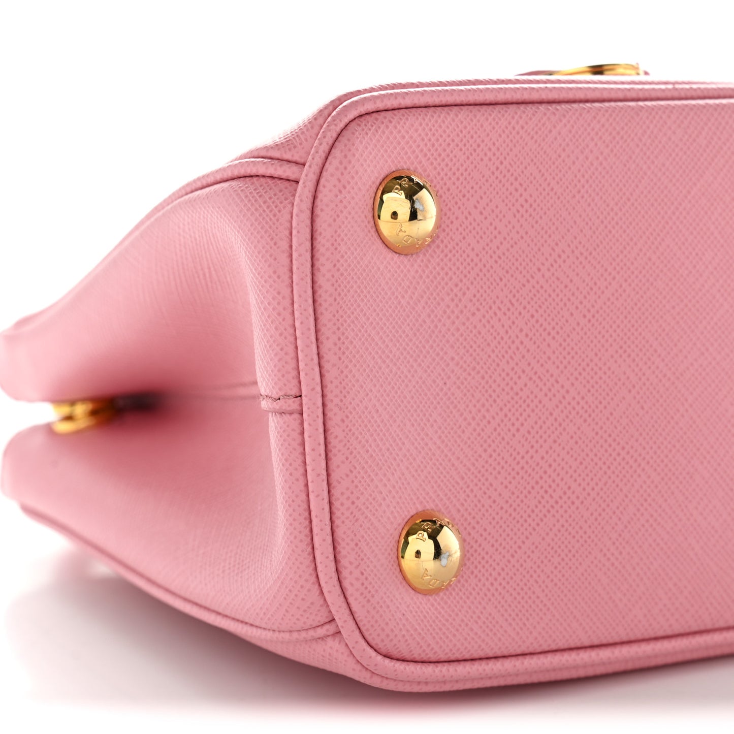 Saffiano Lux Micro Galleria Double Zip Tote Petalo