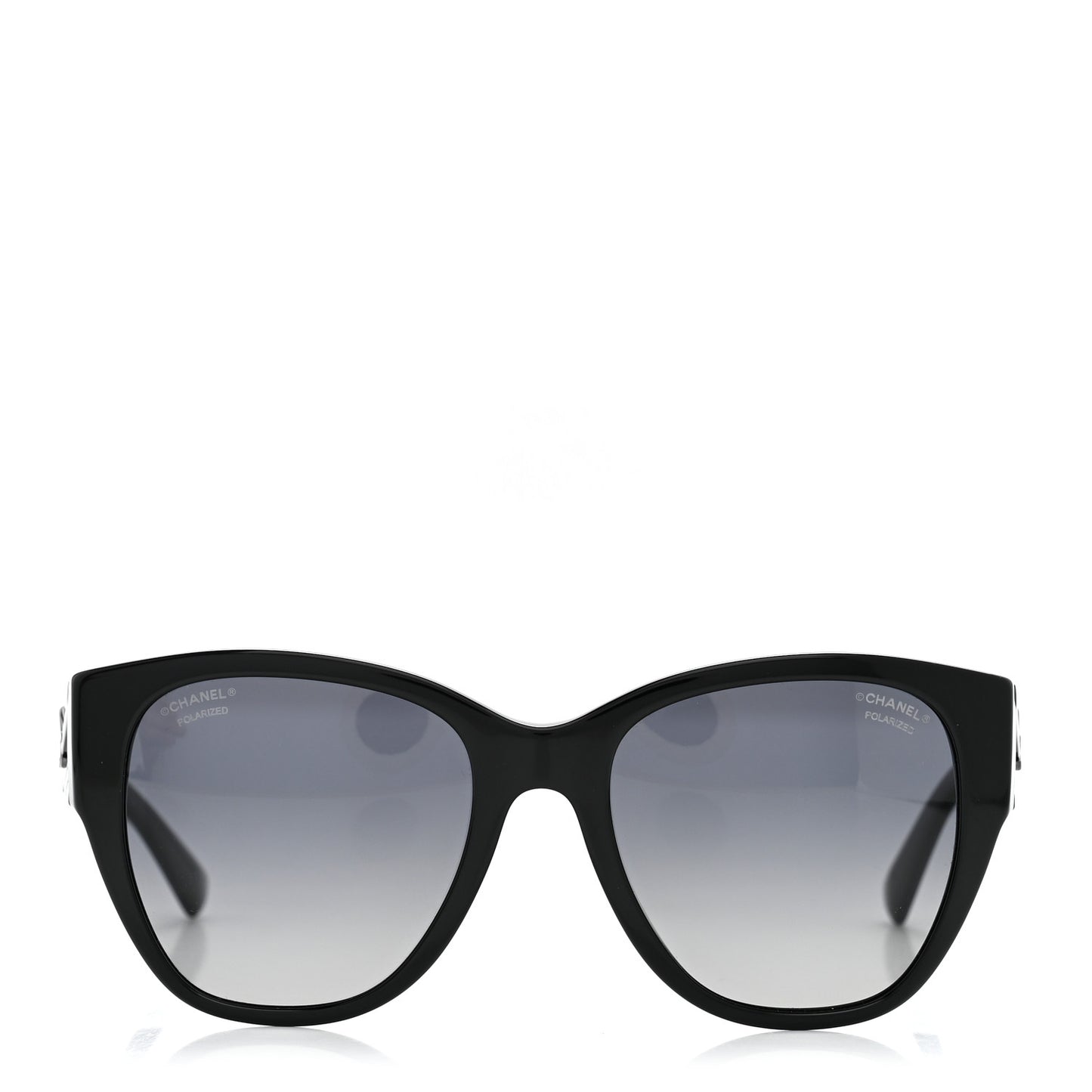 Acetate Polarized Butterfly CC Sunglasses 5412-A Black